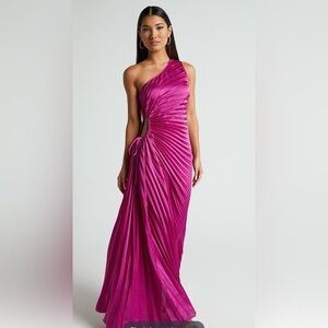 NWT Kitsune Midi Dress - One Shoulder Cut Out Dress